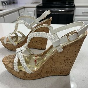 Strappy Cork Wedges